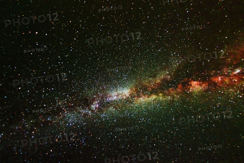 Milky way on night sky.