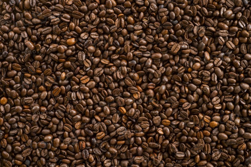 Coffee beans, studio shot.