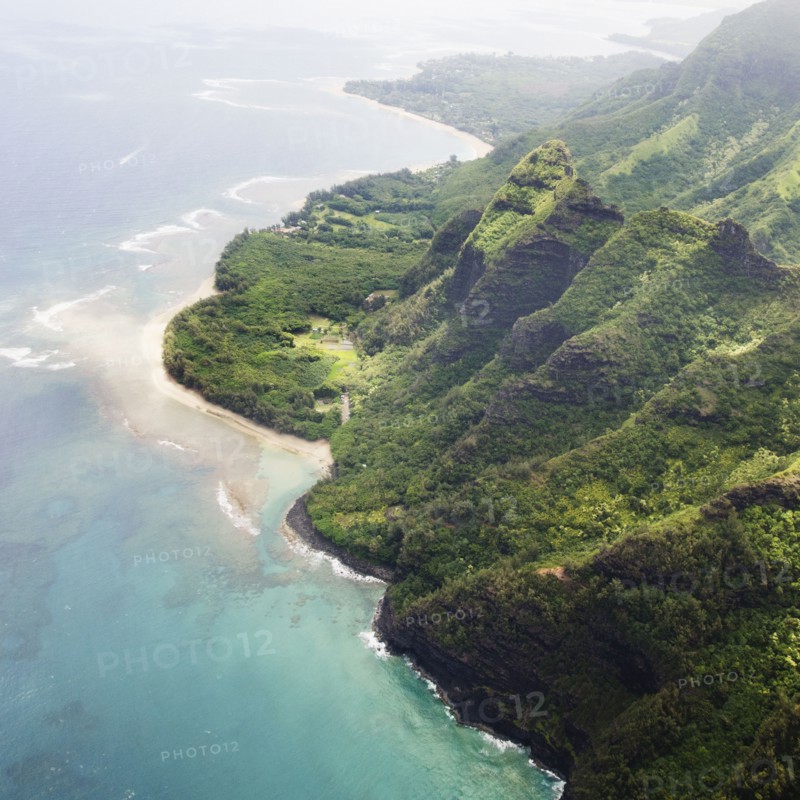 Elevated view of coast. Photo : Jamie Grill