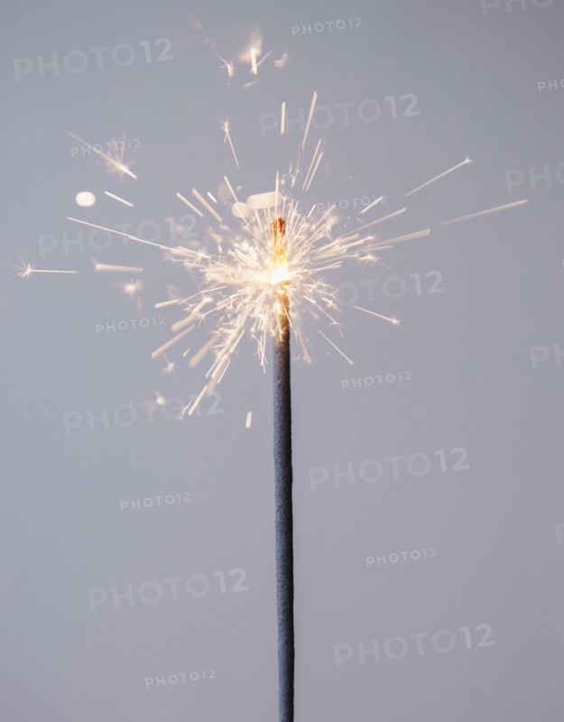 Studio shot of sparkler. Photo: Jamie Grill