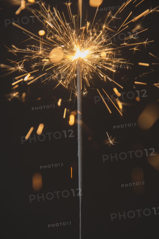 Studio shot of sparkler. Photo: Jamie Grill