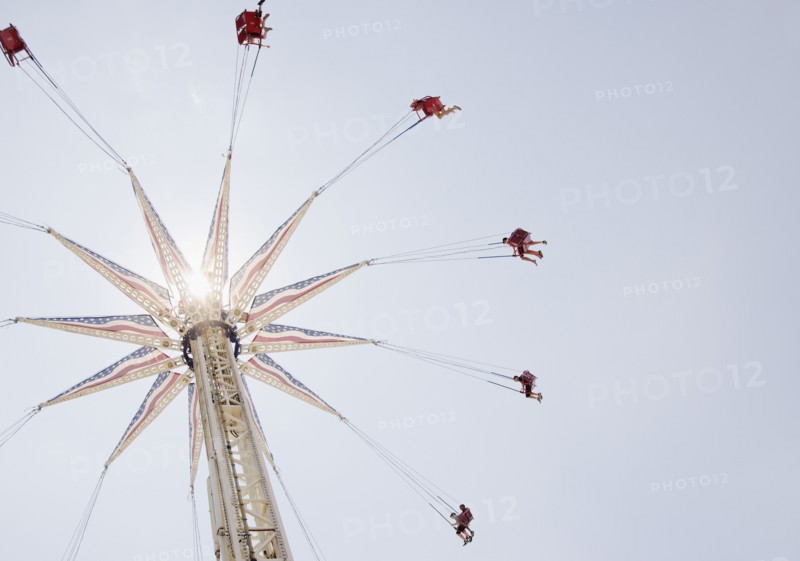 Carousel in amusement park. Photo: Jamie Grill