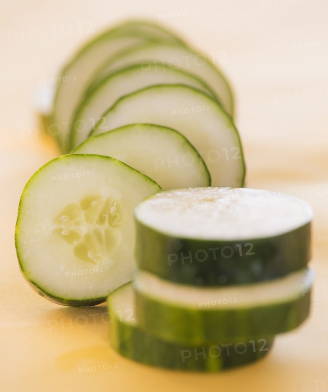 Studio shot of cucumber. Photo : Daniel Grill
