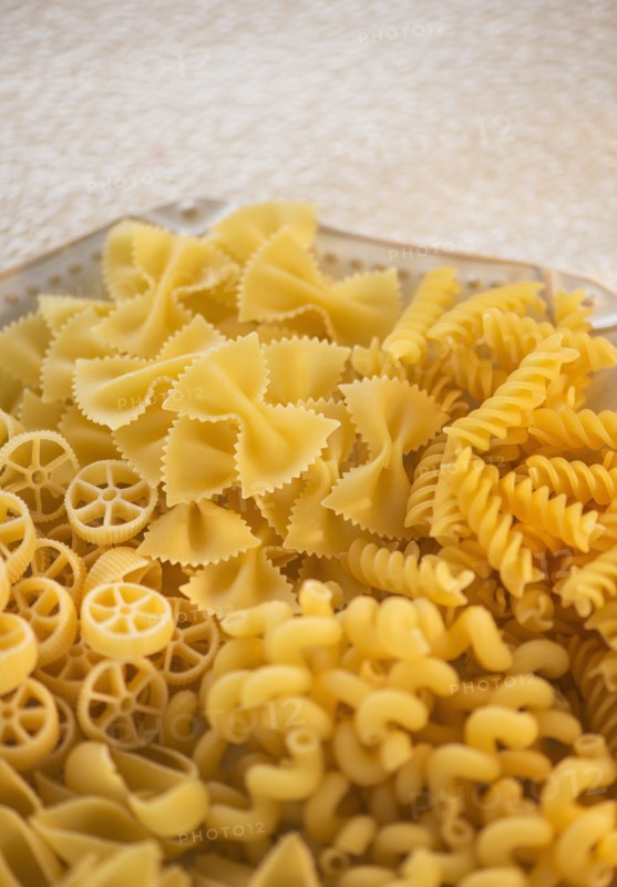 Studio Shot of pasta. Photo : Daniel Grill