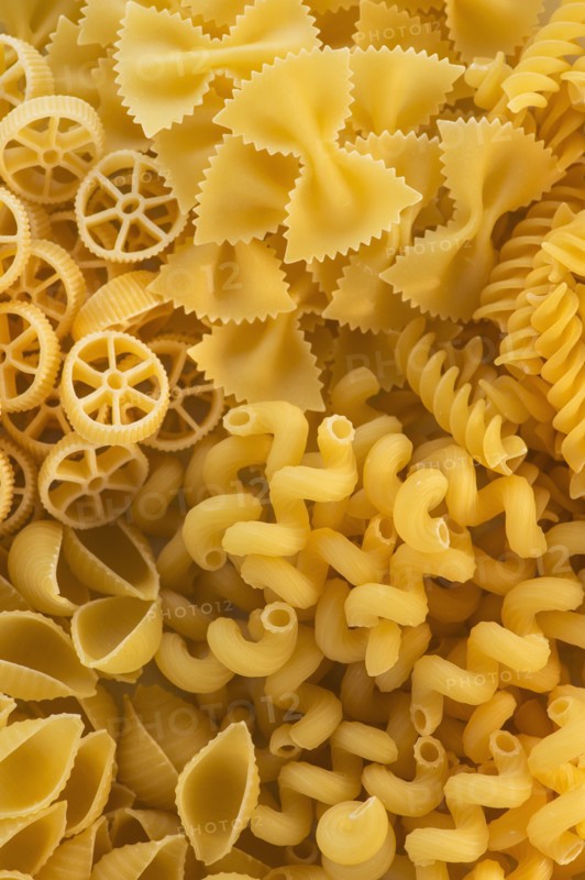 Studio Shot of pasta. Photo : Daniel Grill