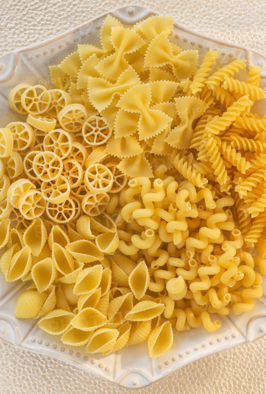 Studio Shot of pasta. Photo : Daniel Grill