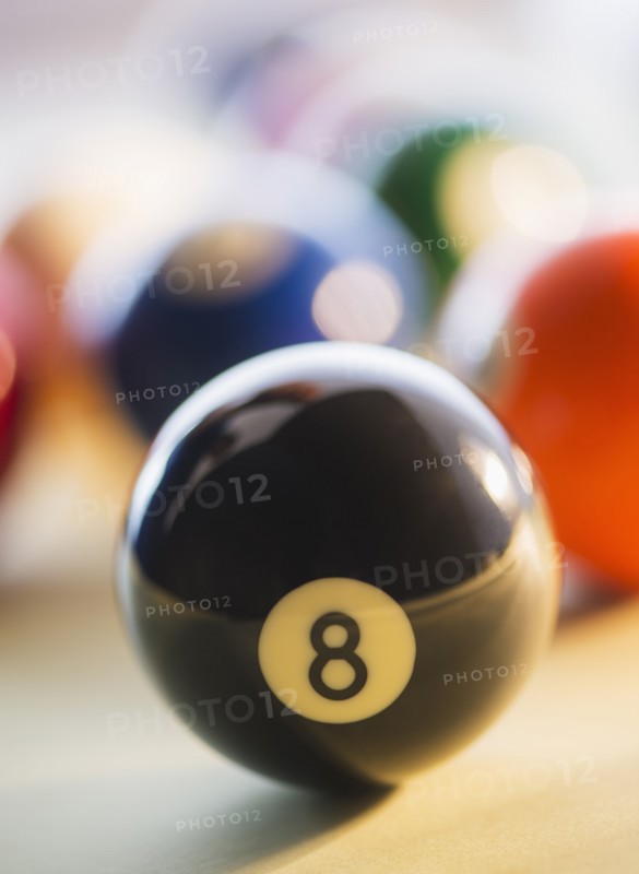 Studio Shot of billiard ball. Photo: Daniel Grill