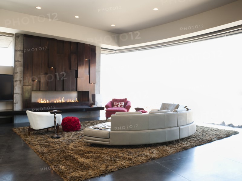 Interior of modern living room.