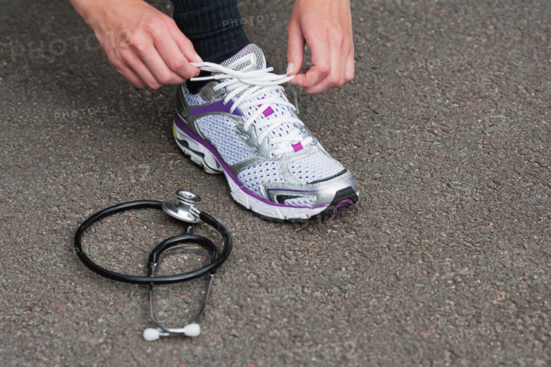 Young woman preparing for healthy sport activities
