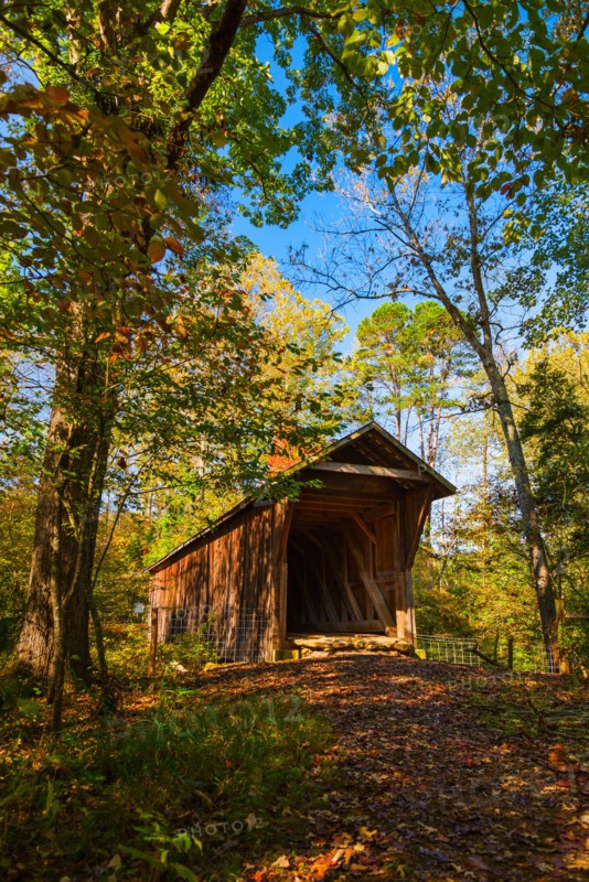 Bunker hill covered bridge. Catawba County, North Carolina.