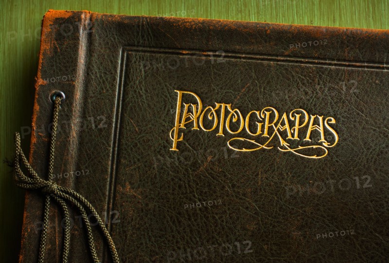 Vintage photo album cover.
