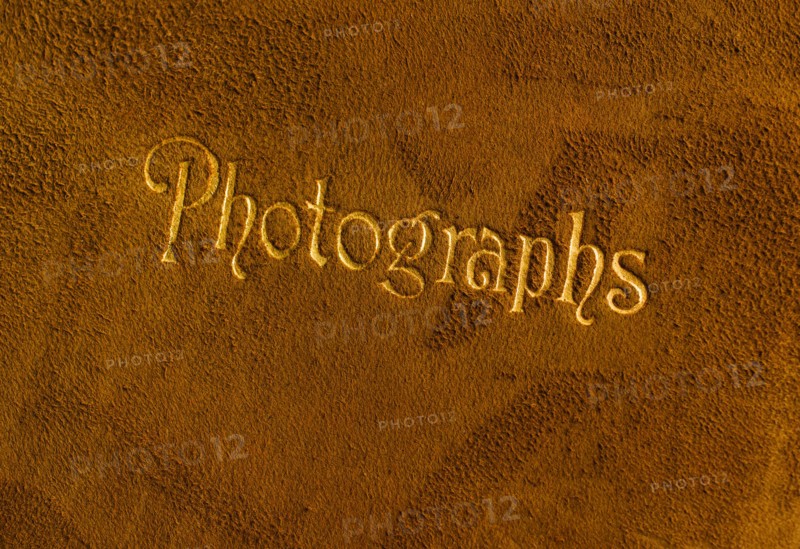 Vintage photo album cover.