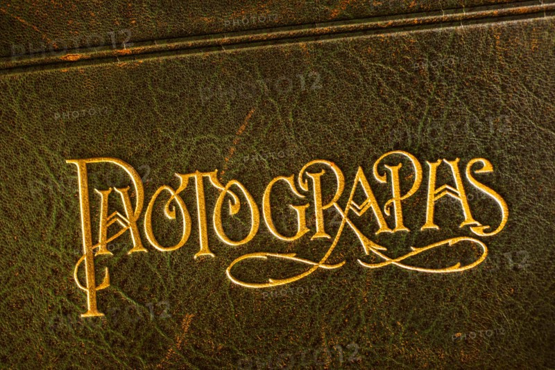 Vintage photo album cover.