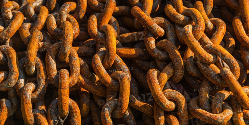 Rusty chain.