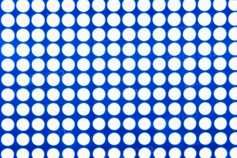 Spotted blue and white background.