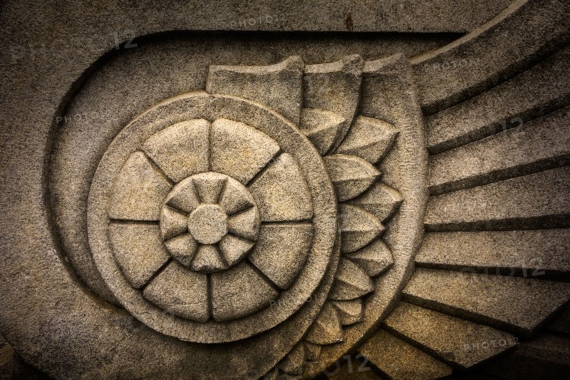Close-up of architectural detail.