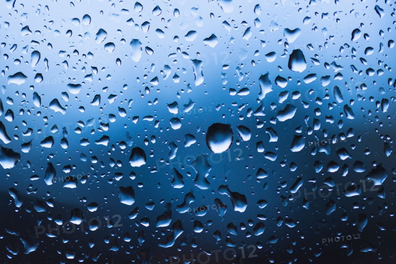 Droplets on window.