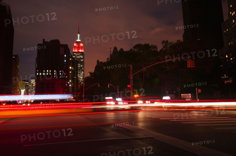 Power loss in downtown during hurricane. New York City, New York.