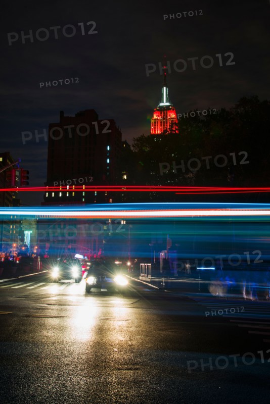 Power loss in downtown during hurricane. New York City, New York.