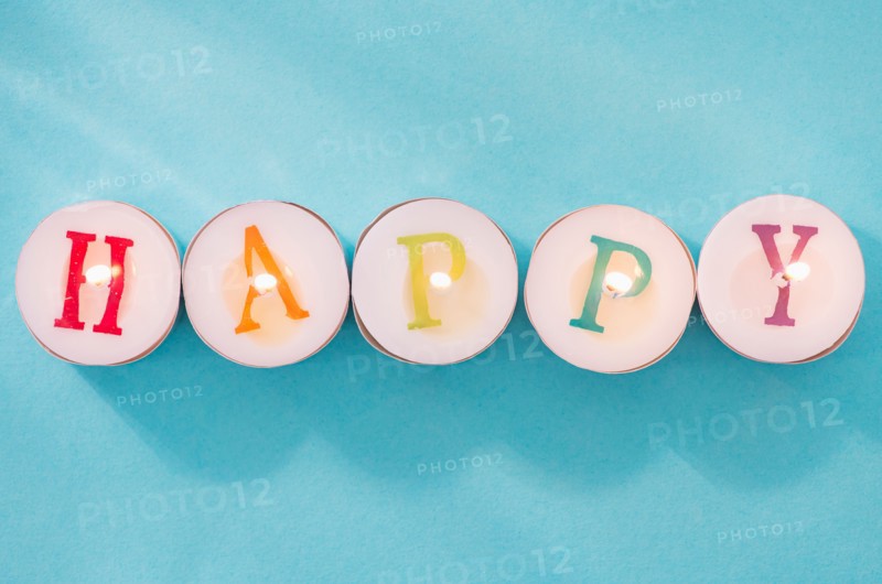Tea candles with birthday wishes