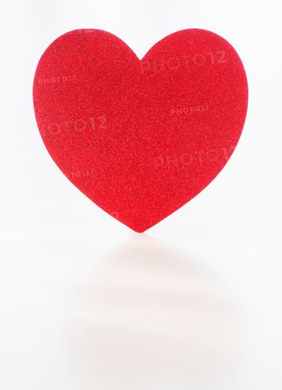 Studio Shot of red heart