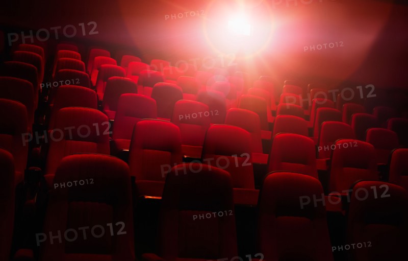 Empty cinema seats.