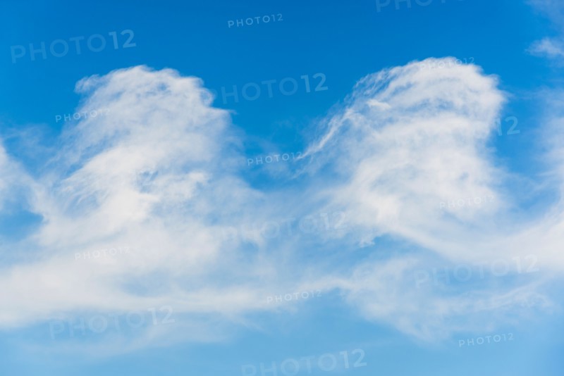 Blue sky with clouds.