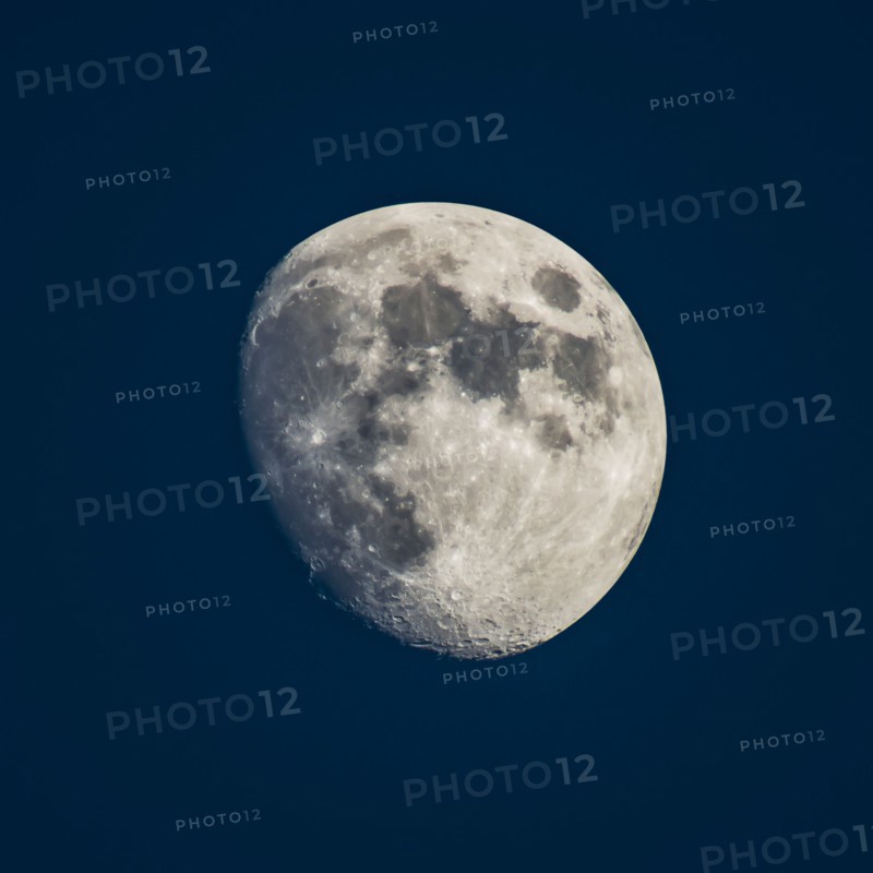 Moon on dark sky.