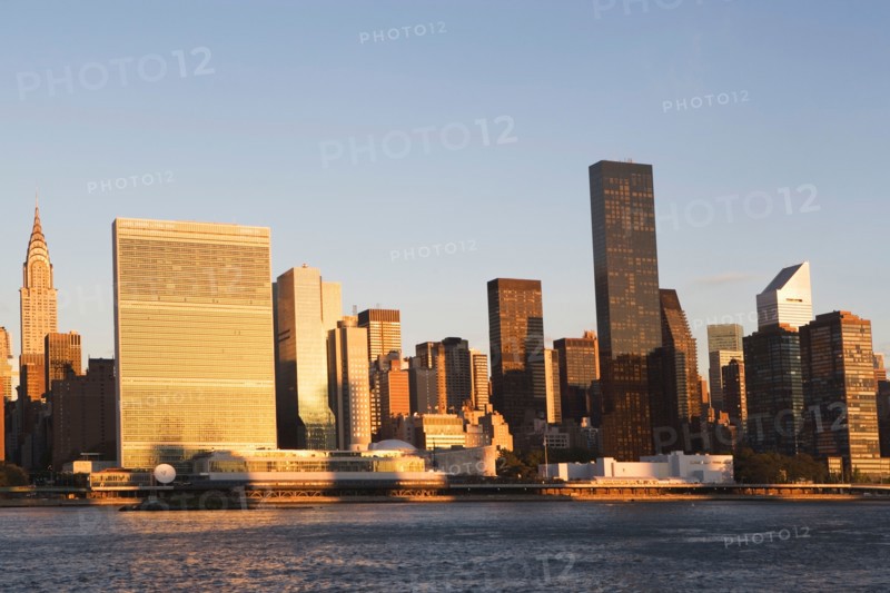 Skyline with Chrysler Building at sunset. Photo: Alan Schein