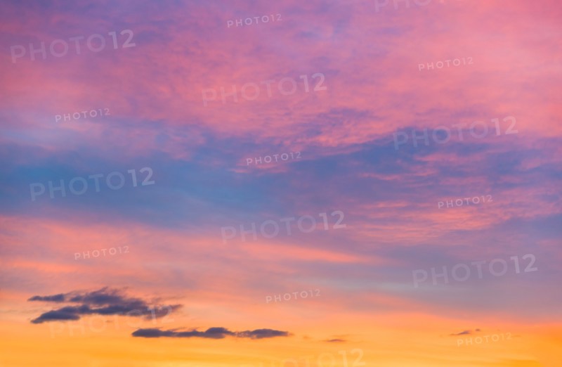 Sunset sky.