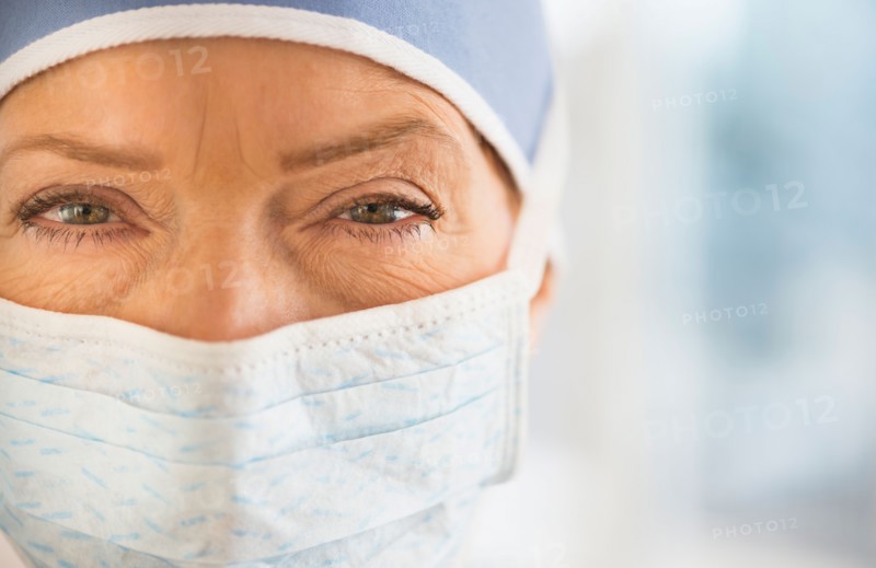 Close-up of female surgeon.