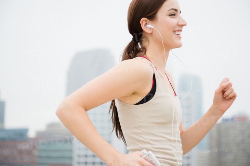 Young woman jogging