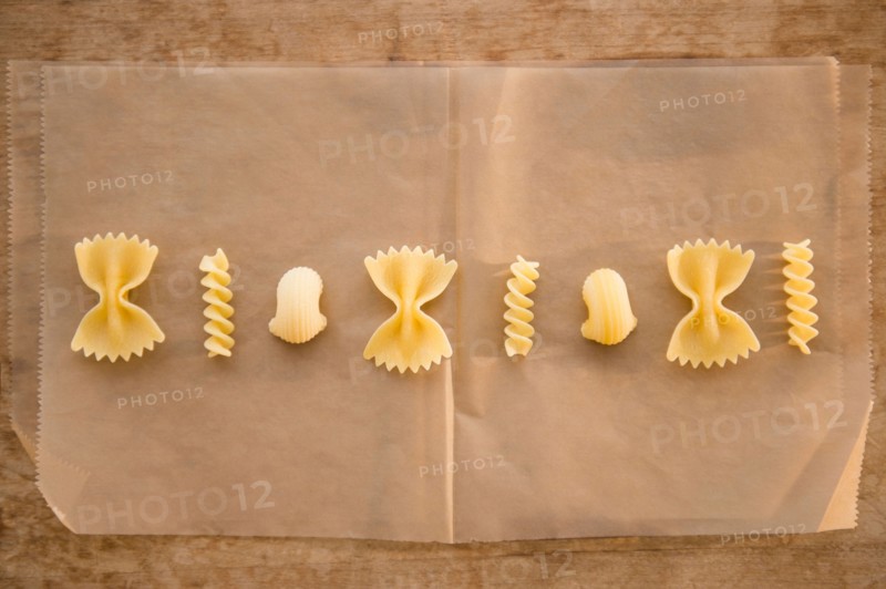 Different types of pasta