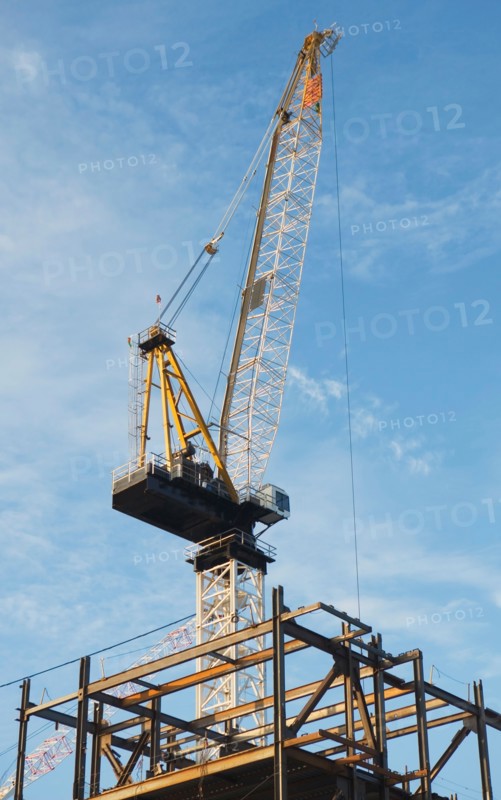 Crane at construction site