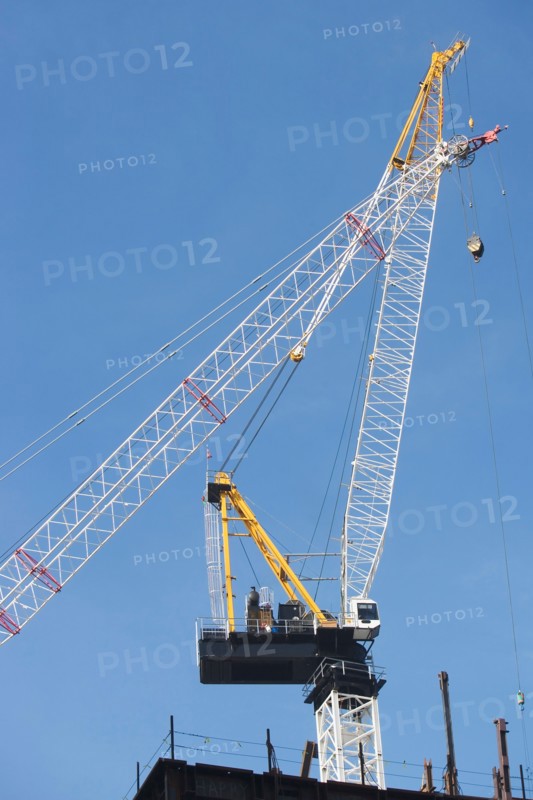 Low angle view of crane