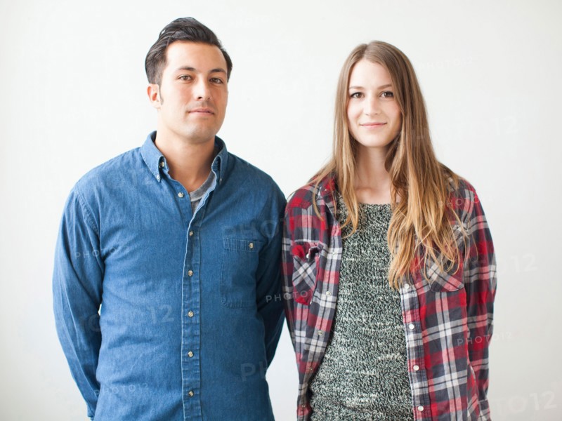 Studio Shot portrait of young people