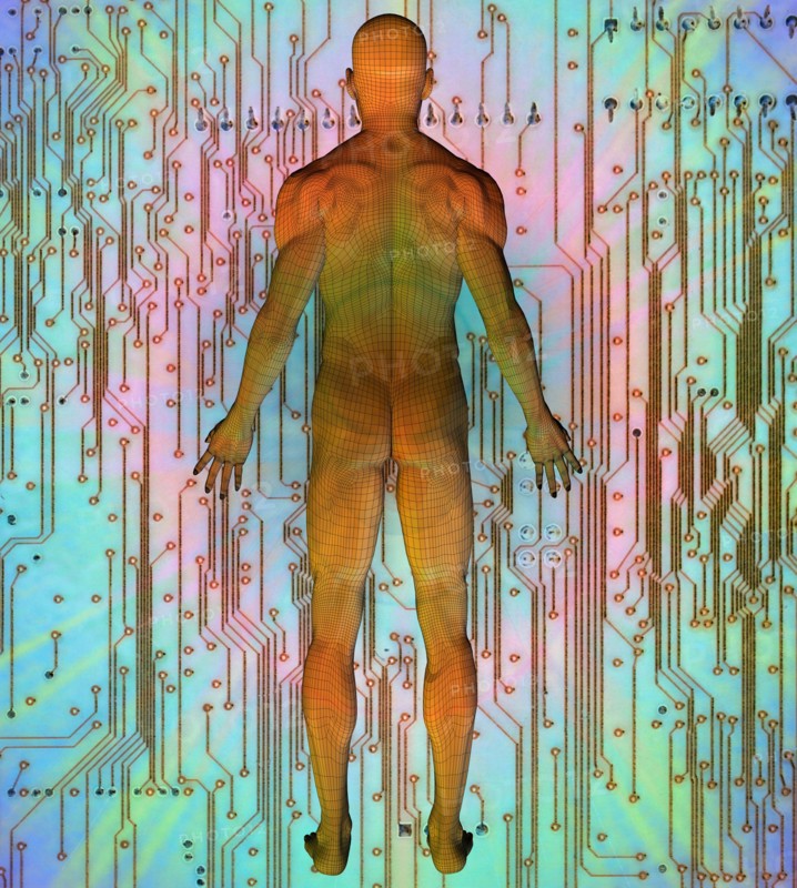 Digitally generated image of human representation
