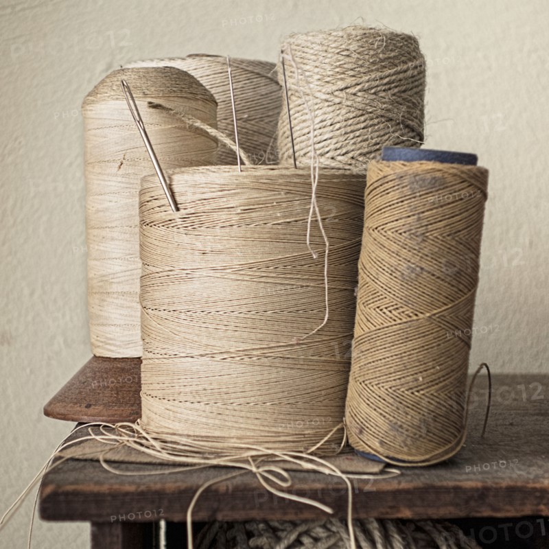 Spool of threads.