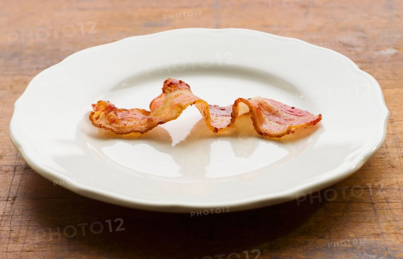 Fried bacon.