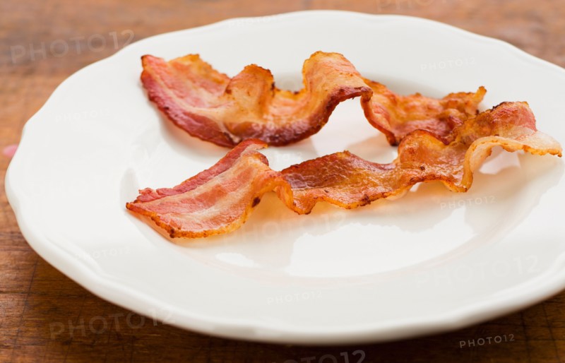 Fried bacon.