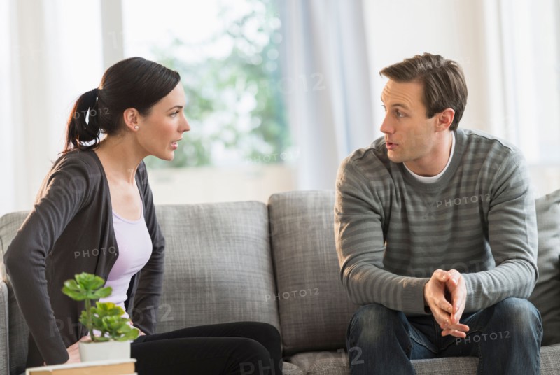 Couple having argument.