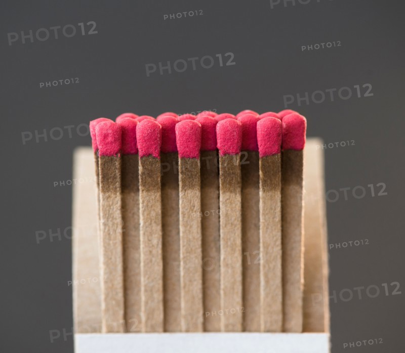 Studio shot of matchsticks in box