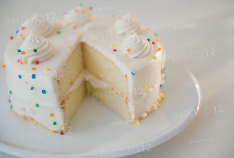 Studio shot of birthday cake