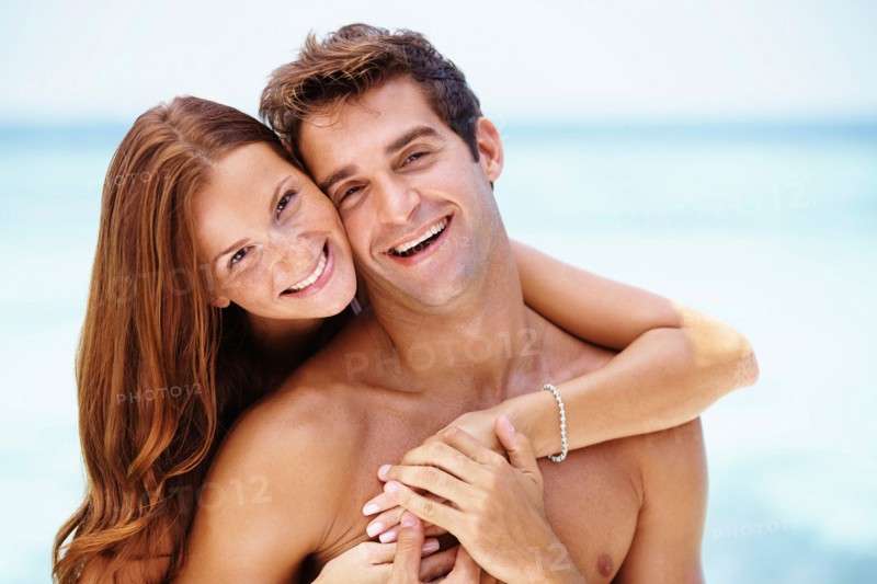Couple enjoying summer holidays