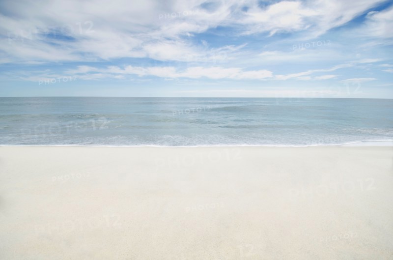 Empty sand beach