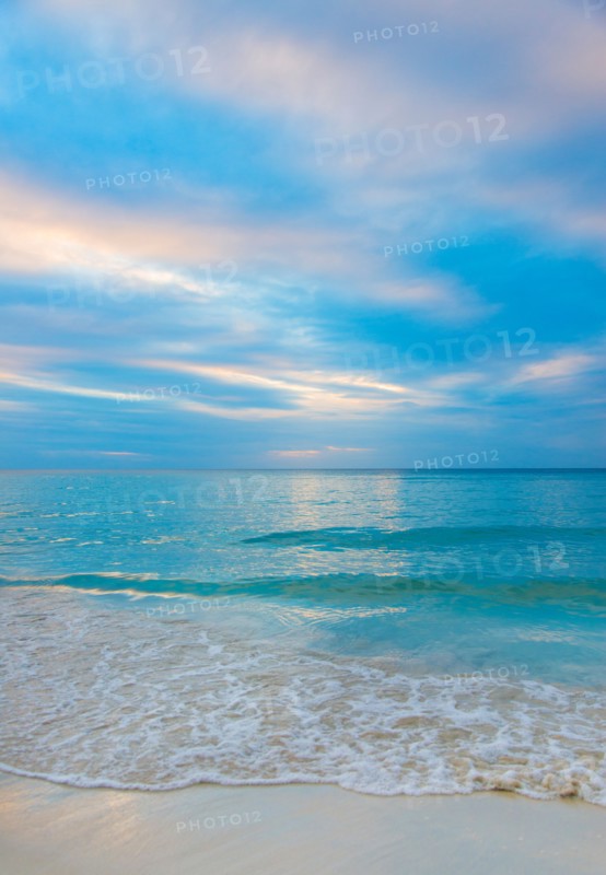 Seascape at sunset. Jamaica.