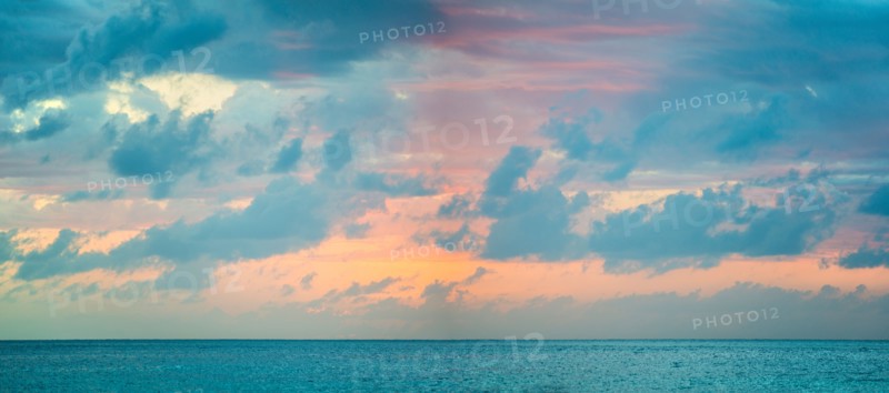 Dramatic sky over sea. Jamaica.