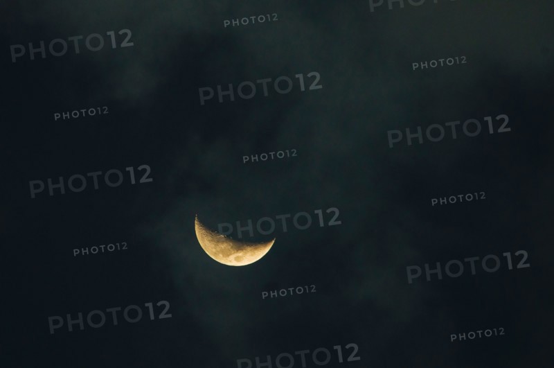 Crescent moon.