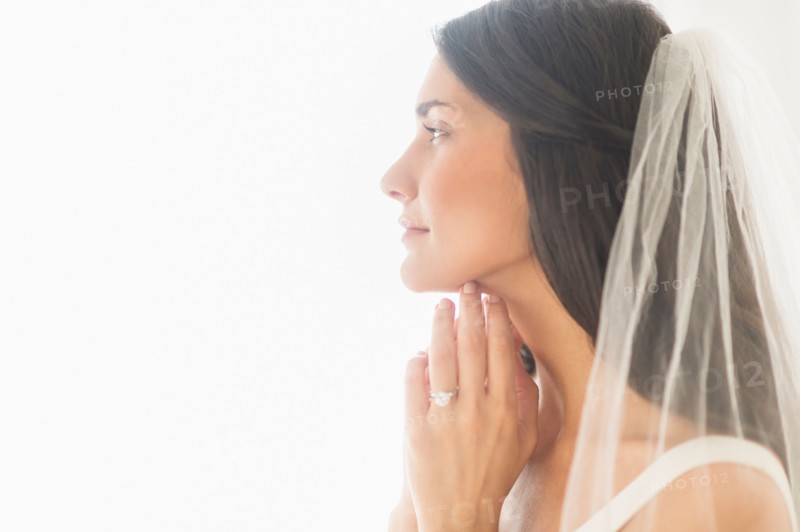 Studio shot of bride.
