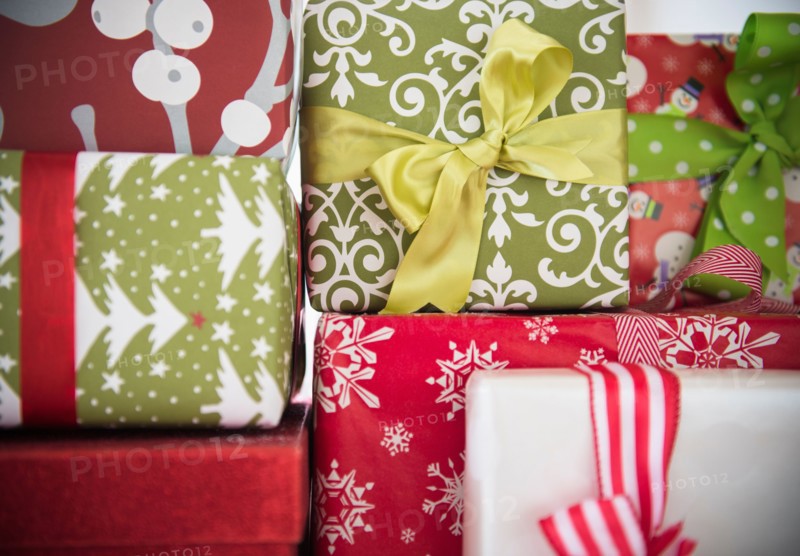 Christmas presents under tree
